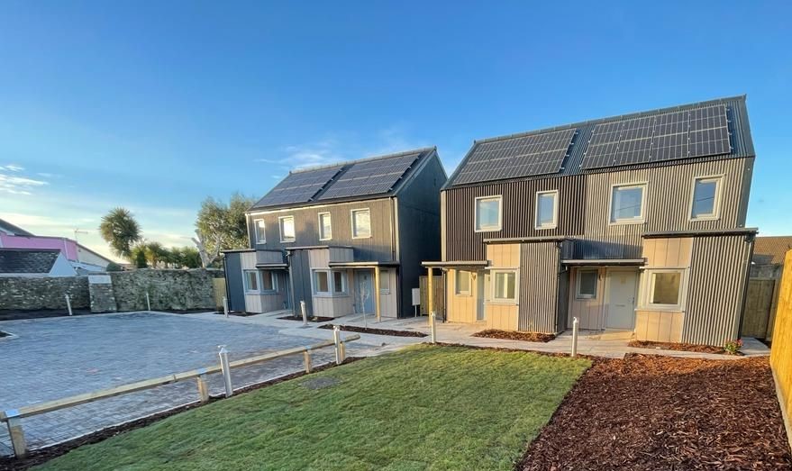 Semi-detached houses built using MMC in Vale of Glamorgan.